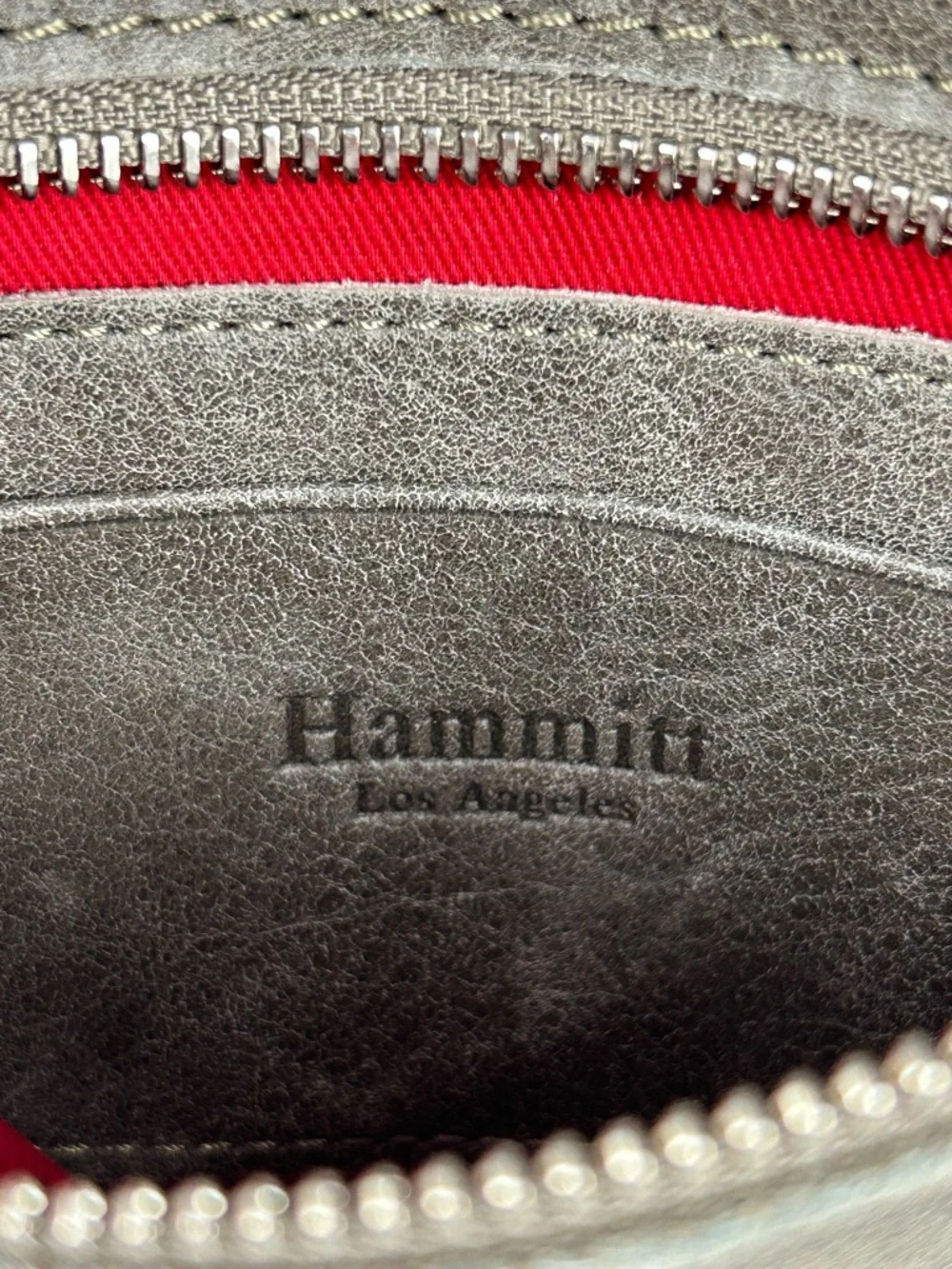 HAMMITT TONY SMALL CROSSBODY BAG PEWTER LEATHER/BRUSHED SILVER - Picture 5 of 14